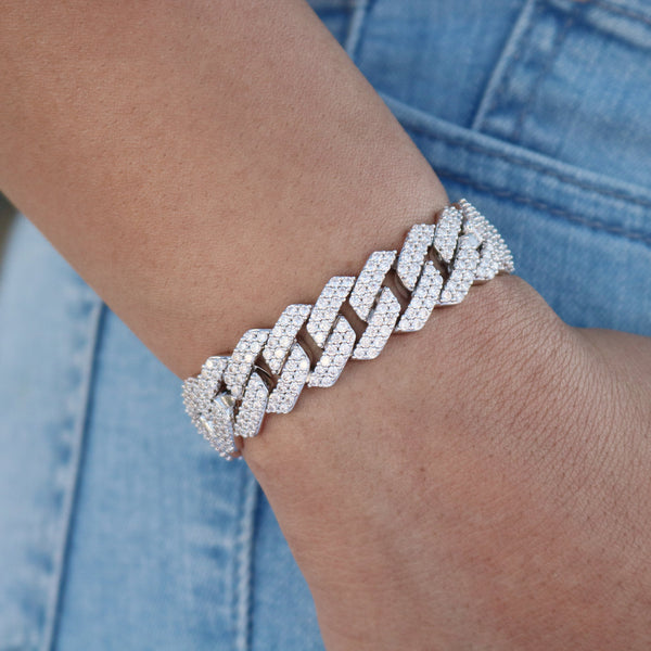 Classic Silver Cuban Link Bracelet