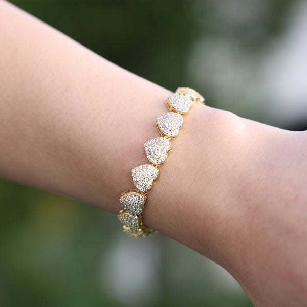Gold Heart Bracelet