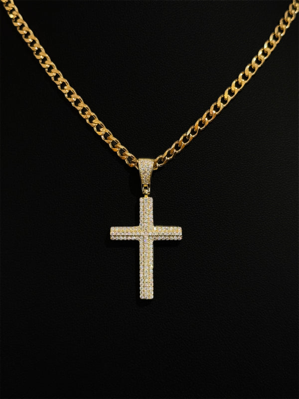 925 Cross with Small Stones