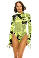Fashion Time Neon Green Bodysuit