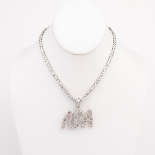 Diamond Custom Name Plate Necklace