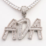 Diamond Custom Name Plate Necklace