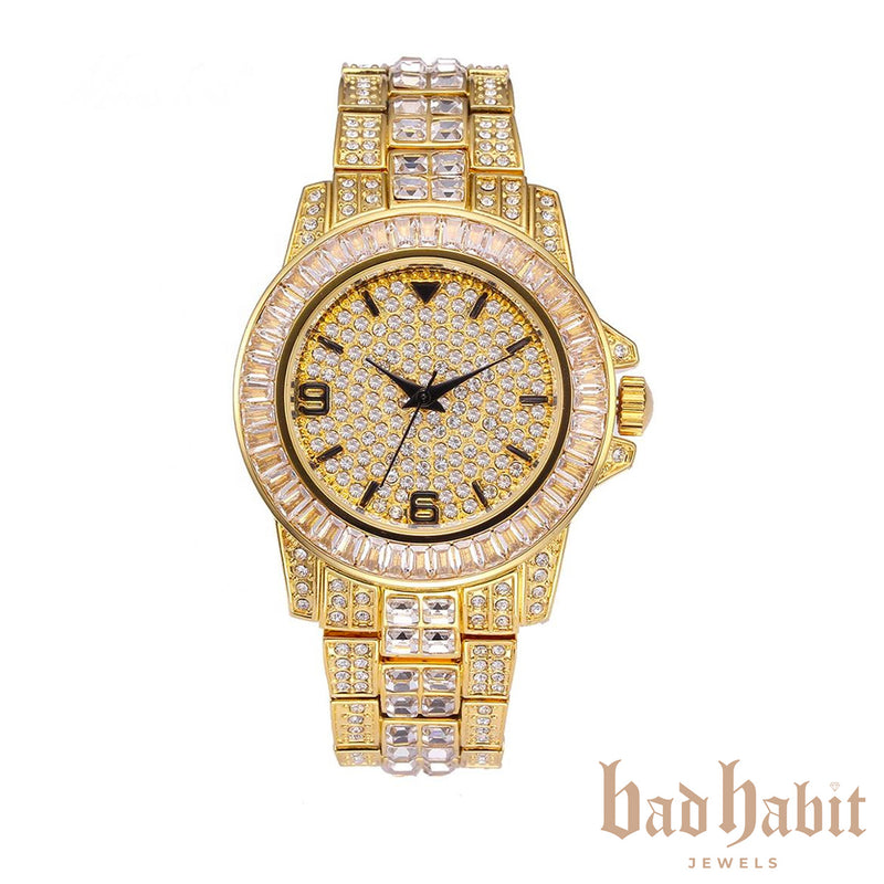 Icy Gold Diamond Watch