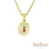 Mother Mary Praying Necklace