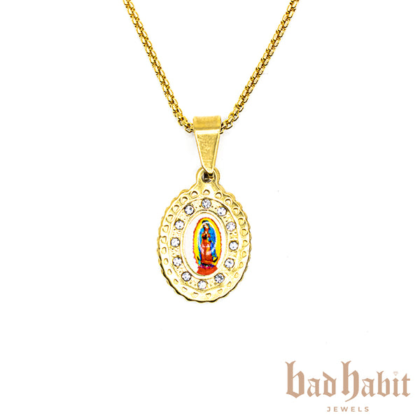 Mother Mary Praying Necklace