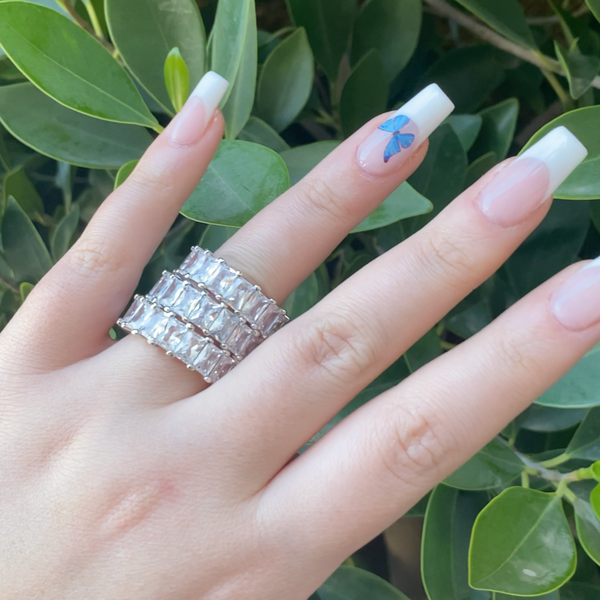 Silver Baguette Ring