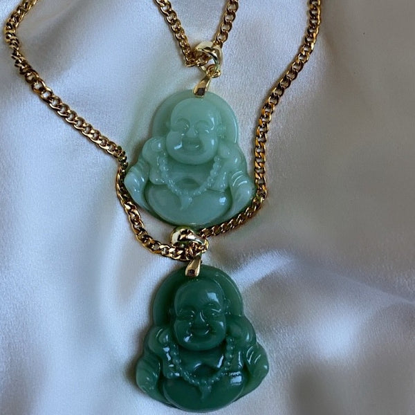 Light Green Buddha Necklace