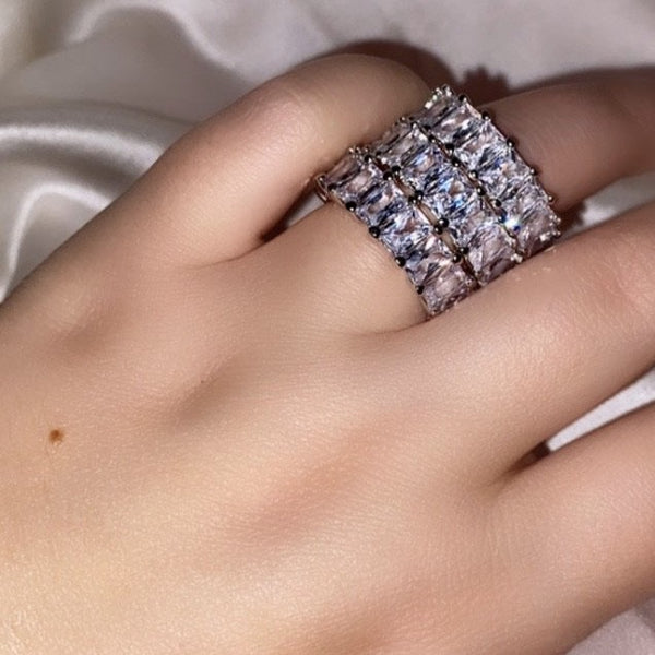 Silver Baguette Ring