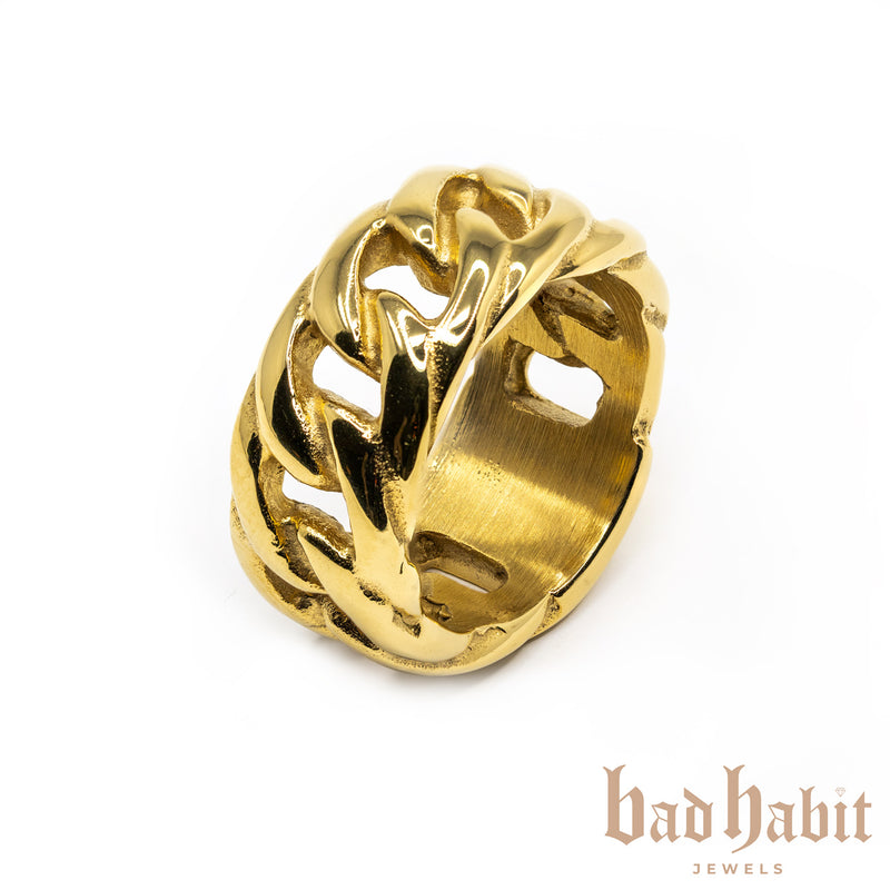 Chain Cuban Gold Ring